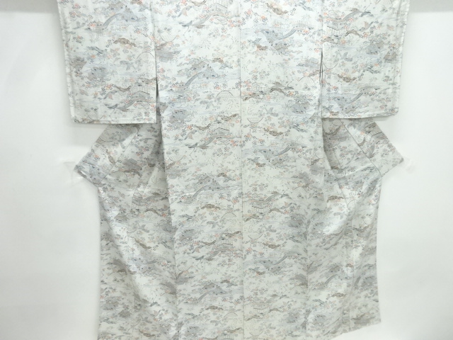 JAPANESE KIMONO / HITOE KOMON / SCENERY OF HOUSE